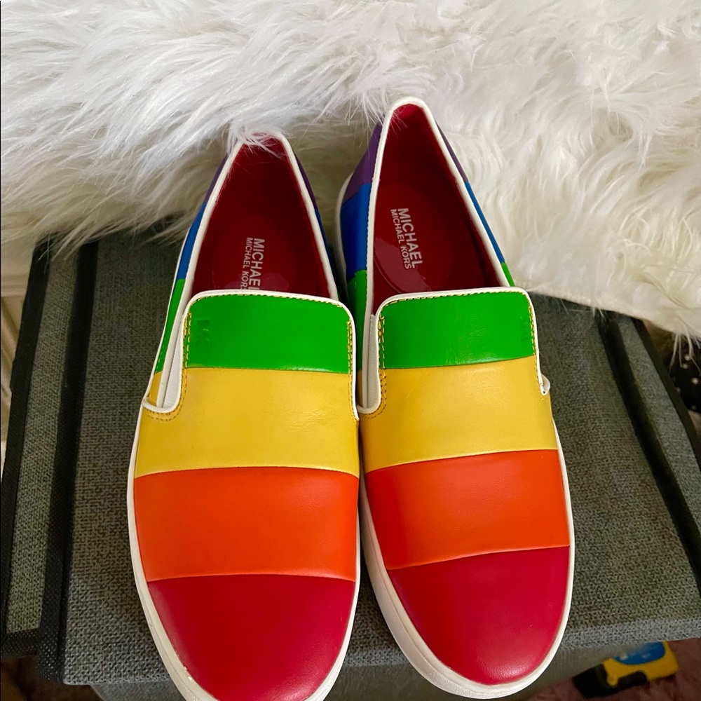 Rainbow Michael Kors Dylan Sneakers - Picture 2 of 10
